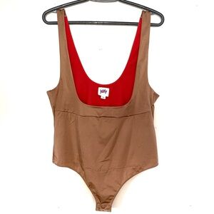 Yitty Headliner Shaping Open Bust Thong Bodysuit Size 1X